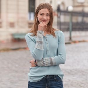 Light Blue Thermal Tee